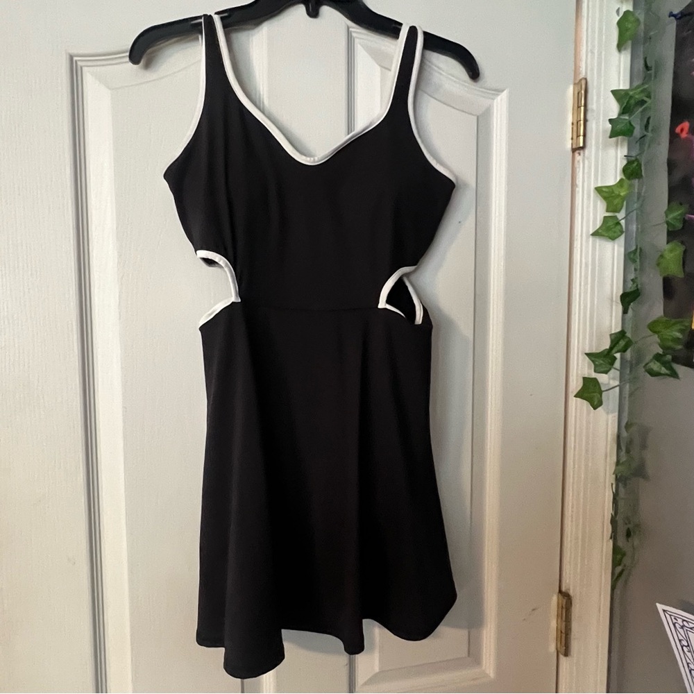 Old Navy Black Sheath Mini Dress with Spaghetti Straps